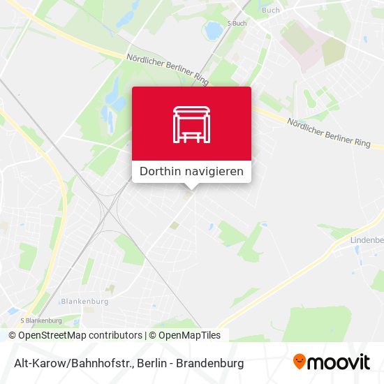 Alt-Karow/Bahnhofstr. Karte