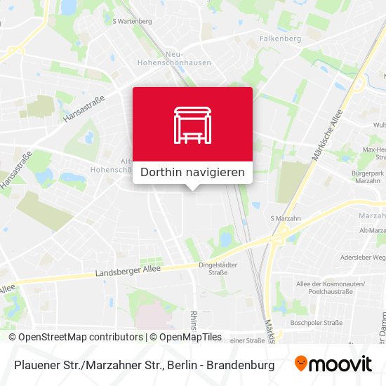 Plauener Str./Marzahner Str. Karte