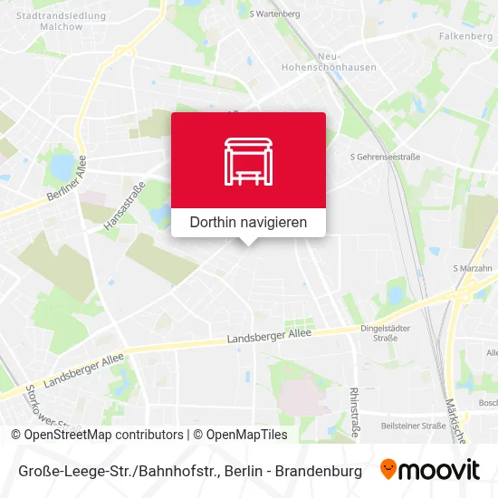Große-Leege-Str./Bahnhofstr. Karte