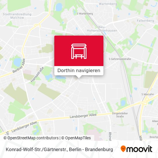 Konrad-Wolf-Str./Gärtnerstr. Karte