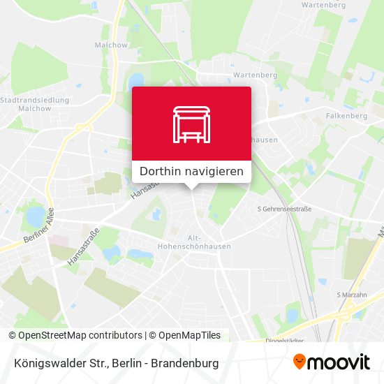 Königswalder Str. Karte