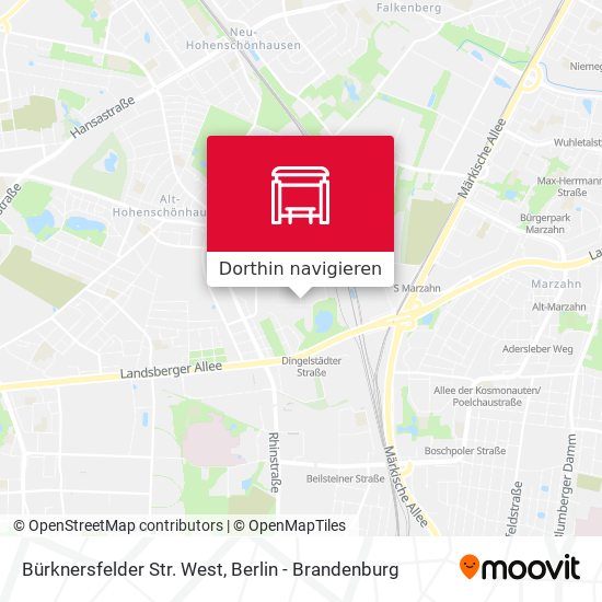 Bürknersfelder Str. West Karte
