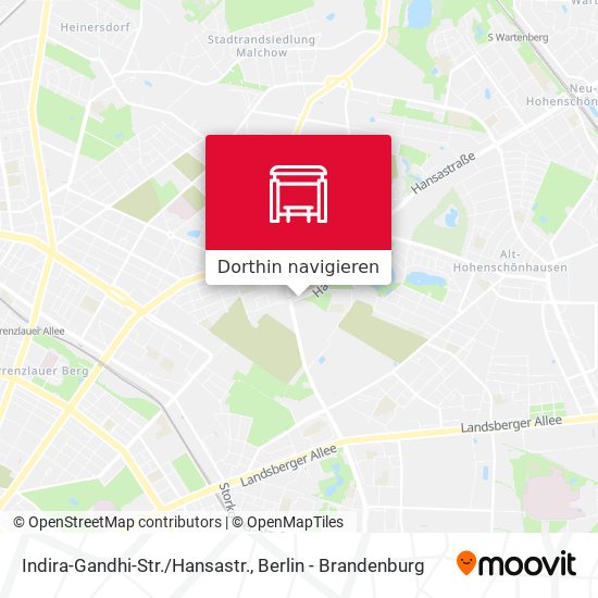 Indira-Gandhi-Str./Hansastr. Karte