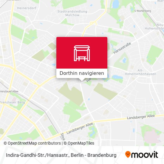 Indira-Gandhi-Str./Hansastr. Karte