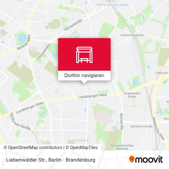 Liebenwalder Str. Karte