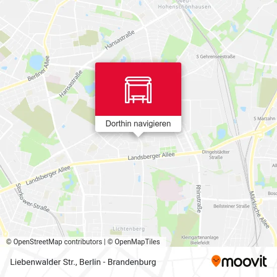 Liebenwalder Str. Karte