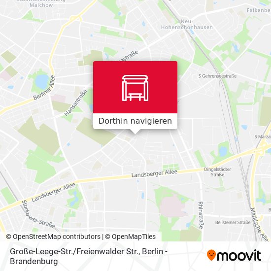 Große-Leege-Str. / Freienwalder Str. Karte