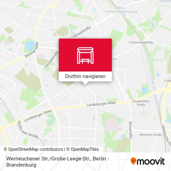 Werneuchener Str. / Große-Leege-Str. Karte