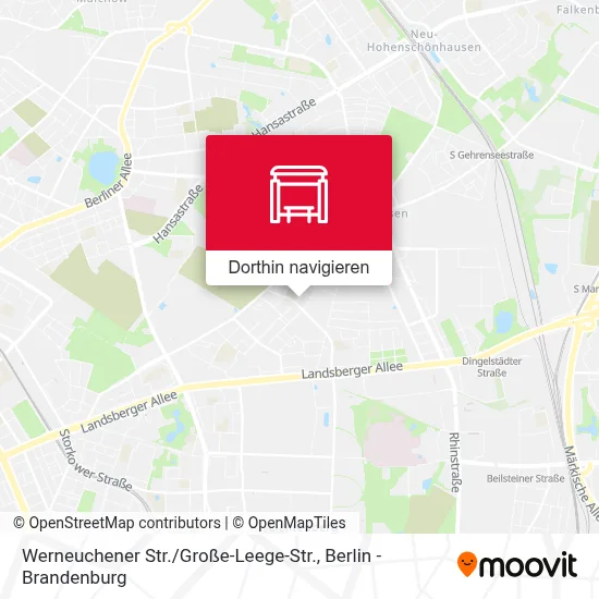 Werneuchener Str. / Große-Leege-Str. Karte