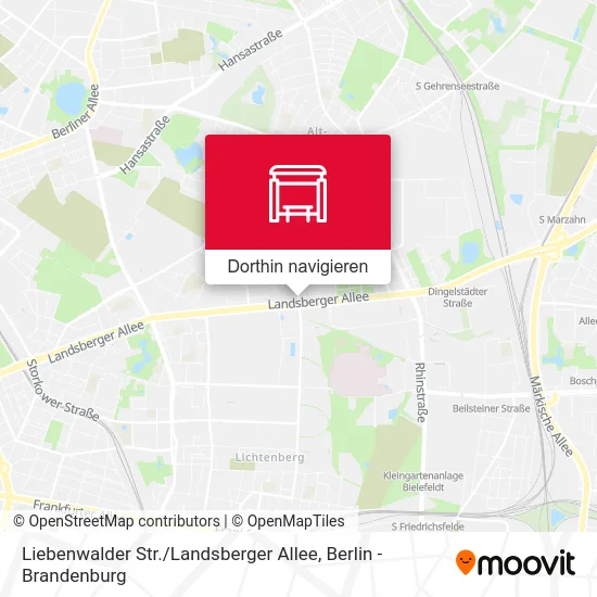 Liebenwalder Str. / Landsberger Allee Karte