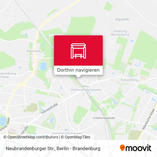 Neubrandenburger Str. Karte