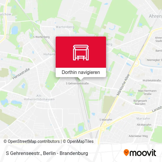 S Gehrenseestr. Karte