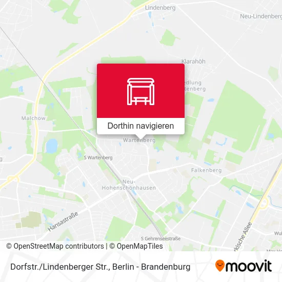 Dorfstr./Lindenberger Str. Karte