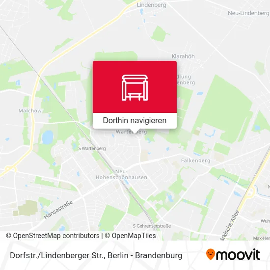 Dorfstr./Lindenberger Str. Karte