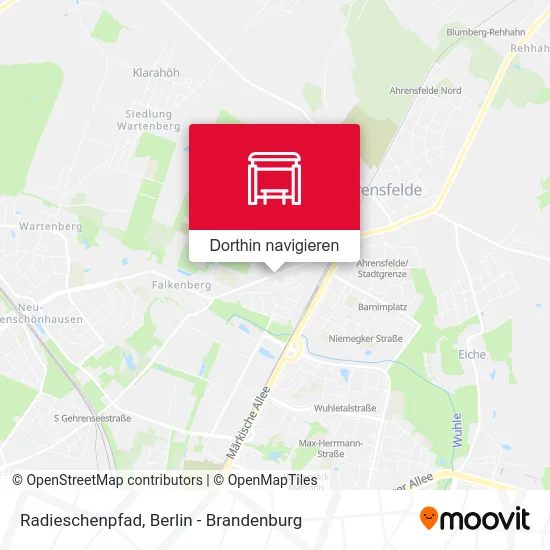 Radieschenpfad Karte