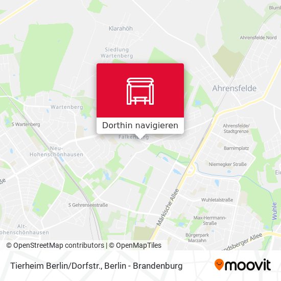 Tierheim Berlin/Dorfstr. Karte