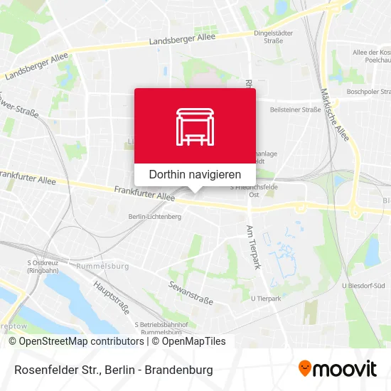 Rosenfelder Str. Karte