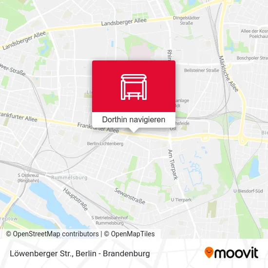 Löwenberger Str. Karte