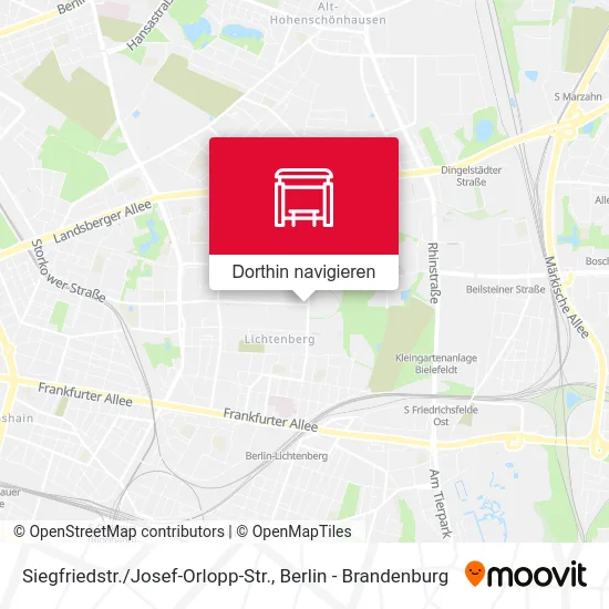 Siegfriedstr. / Josef-Orlopp-Str. Karte