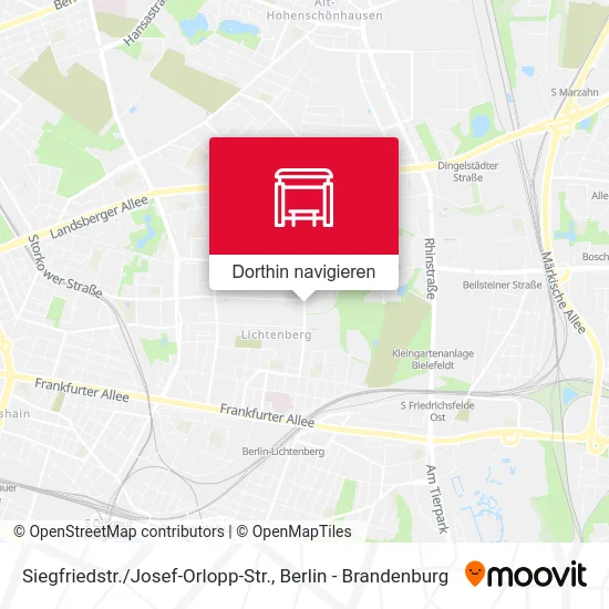 Siegfriedstr. / Josef-Orlopp-Str. Karte