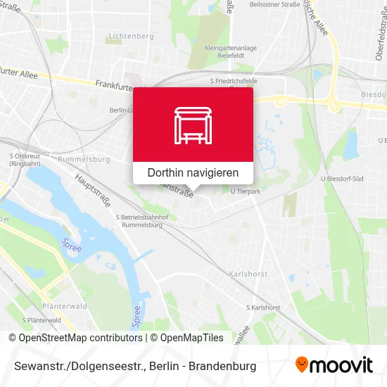 Sewanstr./Dolgenseestr. Karte