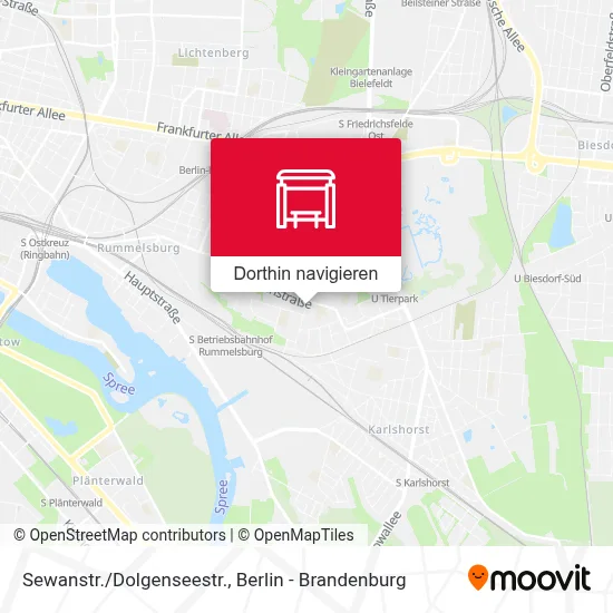 Sewanstr./Dolgenseestr. Karte