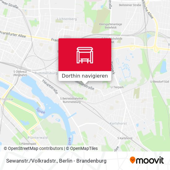 Sewanstr./Volkradstr. Karte