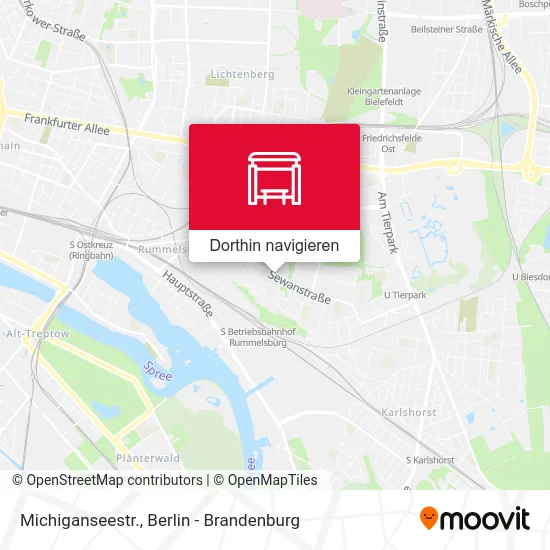 Michiganseestr. Karte