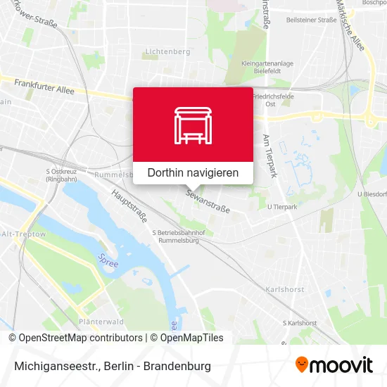 Michiganseestr. Karte