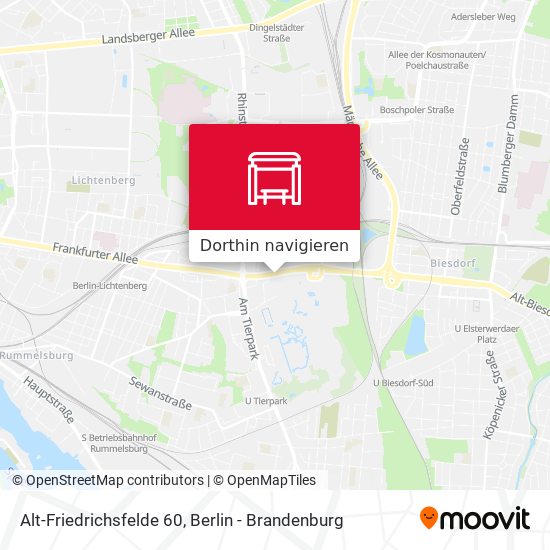 Alt-Friedrichsfelde 60 Karte