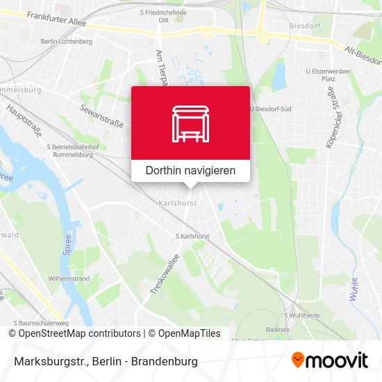 Marksburgstr. Karte