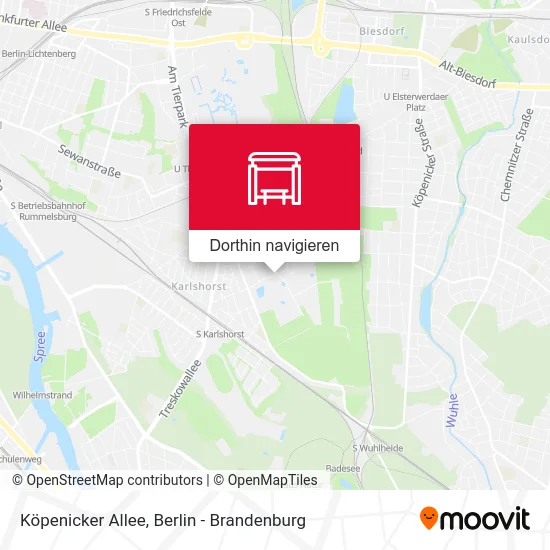 Köpenicker Allee Karte