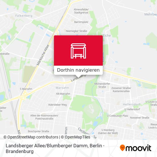 Landsberger Allee / Blumberger Damm Karte