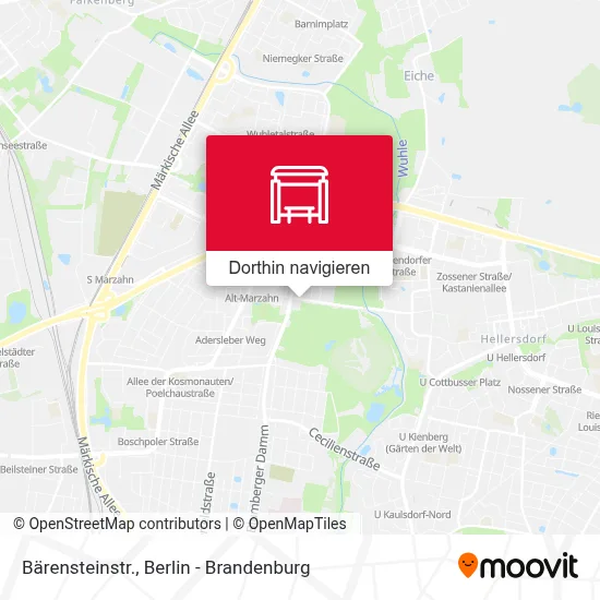 Bärensteinstr. Karte