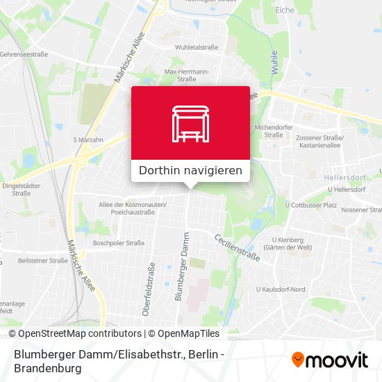 Blumberger Damm/Elisabethstr. Karte