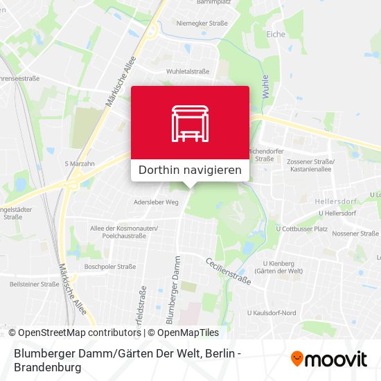 Blumberger Damm / Gärten Der Welt Karte