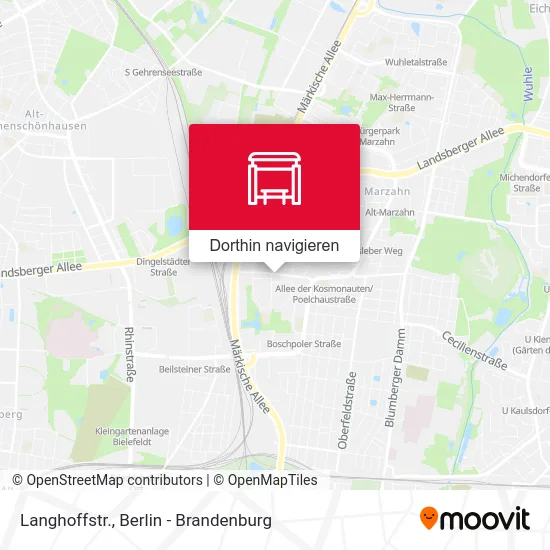 Langhoffstr. Karte