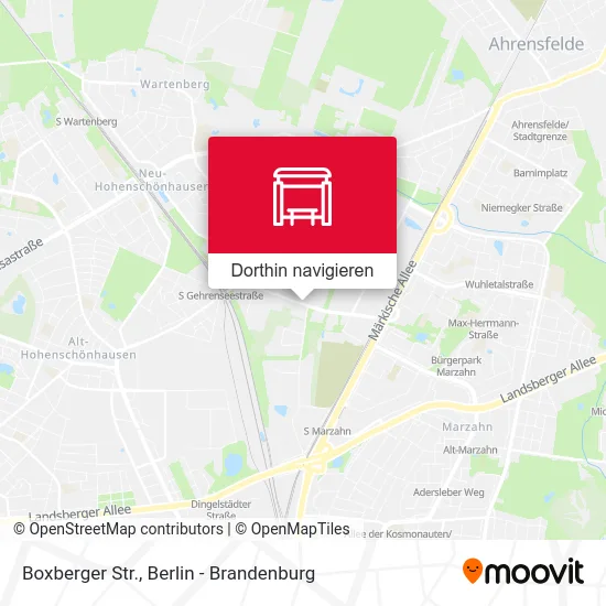 Boxberger Str. Karte