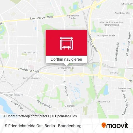 S Friedrichsfelde Ost Karte