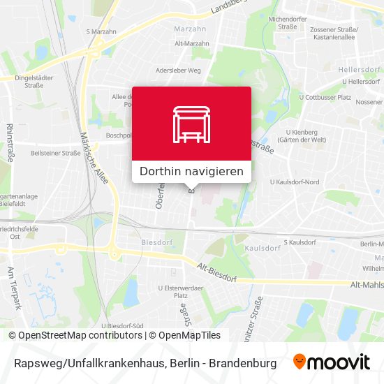 Rapsweg/Unfallkrankenhaus Karte
