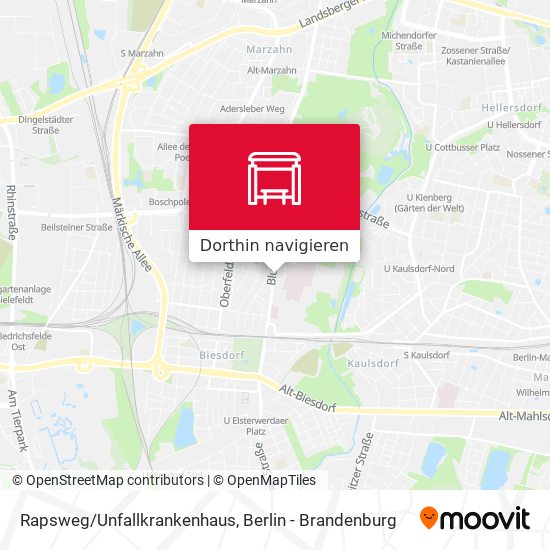 Rapsweg/Unfallkrankenhaus Karte