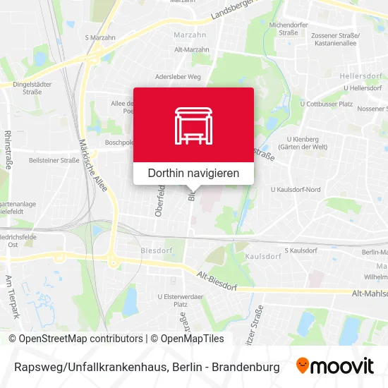 Rapsweg/Unfallkrankenhaus Karte