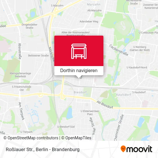 Roßlauer Str. Karte