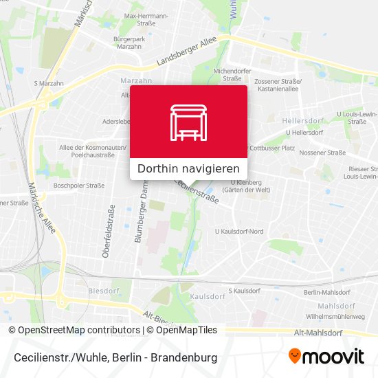 Cecilienstr./Wuhle Karte