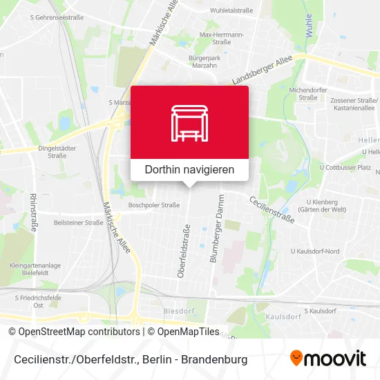 Cecilienstr./Oberfeldstr. Karte