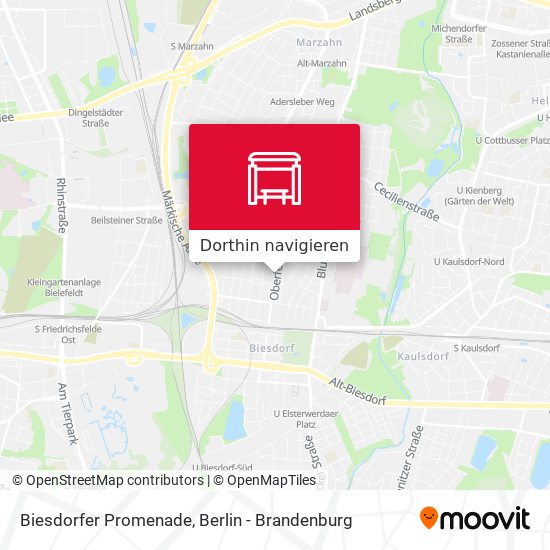 Biesdorfer Promenade Karte