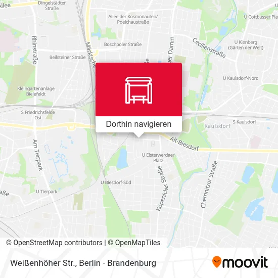 Weißenhöher Str. Karte