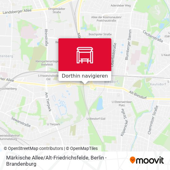Märkische Allee / Alt-Friedrichsfelde Karte
