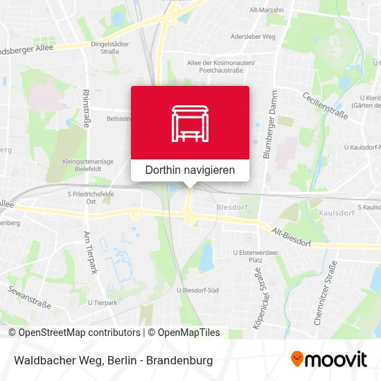 Waldbacher Weg Karte