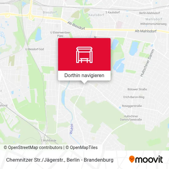 Chemnitzer Str./Jägerstr. Karte